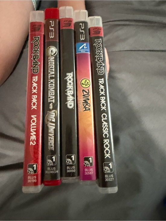 Sony Other - Sony PS3 Game Case Bundle with Red, Black, Orange, Pink Spines